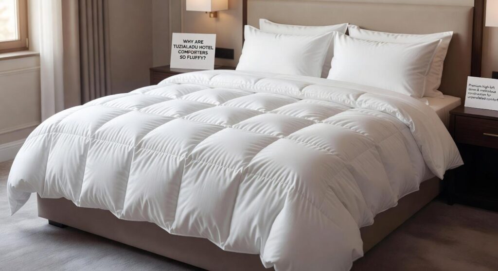 why are tuzialadu hotel comforters so fluffy